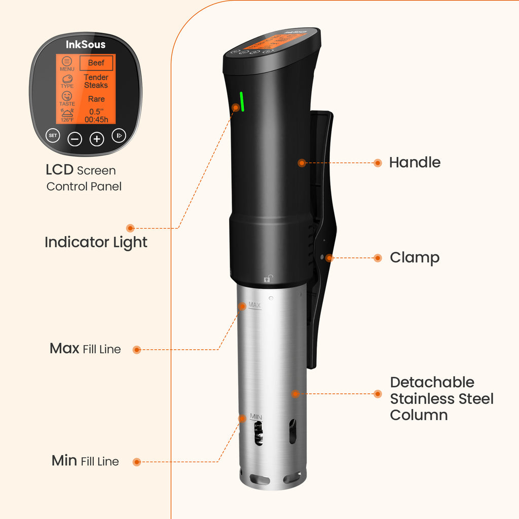 Inksous WiFi Sous Vide Cooker ISSV-200-W